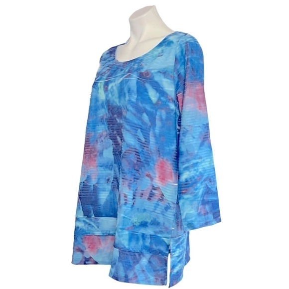 SOFT SURROUNDINGS Michelena Tunic Top Blues NEW - Picture 2 of 8